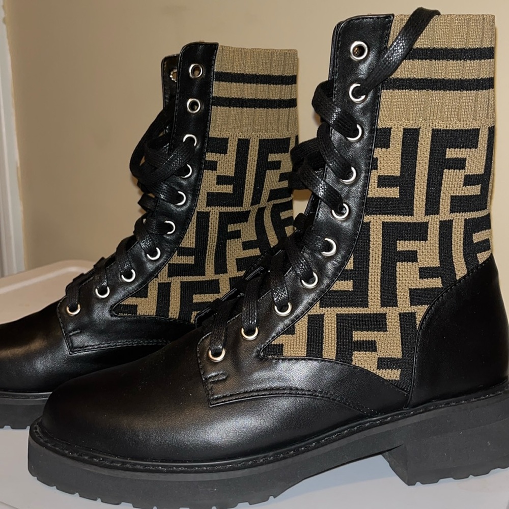 Combat boots “fendi”